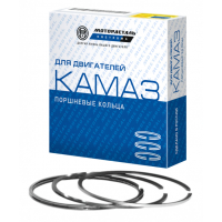 Кольца поршневые КАМАЗ ЕВРО-2, 3, 4 черно-белые (комплект из 3-х шт) / Мотордеталь-Кострома