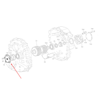 Крышка 5841.300.540 подшипника раздаточной коробки ZF